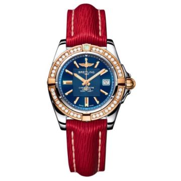 Breitling Galactic 32 Stainless Steel / Rose Gold / Diamond / Metallica Blue / Sahara
