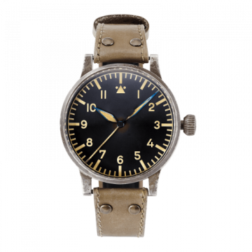 Laco Pilot Watch Original Replika 55 Erbstück Stainless Steel / Black