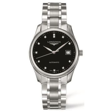 Longines Master Collection Date 36 Black Diamond / Bracelet