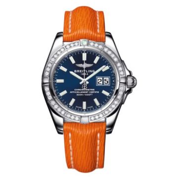 Breitling Galactic 41 Stainless Steel / Diamond / Horizon Blue / Sahara