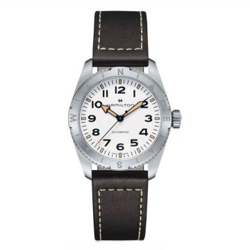 Hamilton Khaki Field Expedition 37 Stainless Steel / White