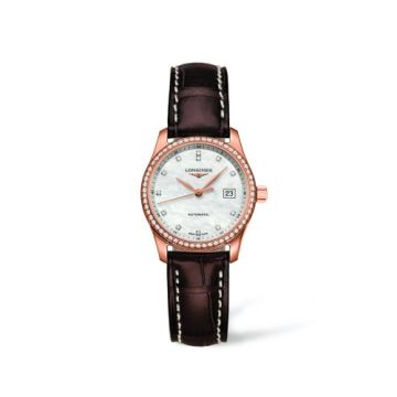 Longines Master Collection Date 29 Pink Gold Diamond