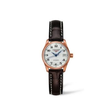 Longines Master Collection Date 25.5 Pink Gold / Silver