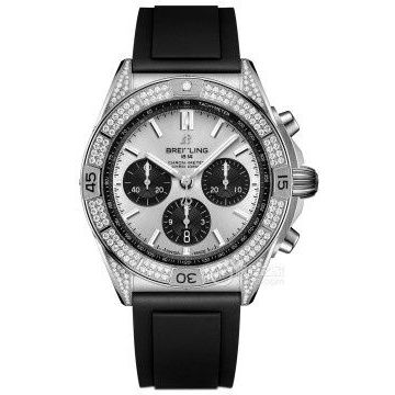 Breitling Chronomat B01 42 Stainless Steel - Diamond / Silver / Rubber