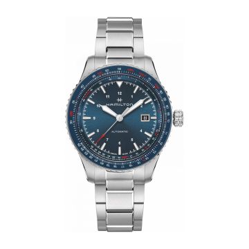 Hamilton Khaki Aviation Converter Auto Stainless Steel / Blue / Bracelet
