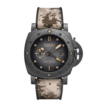 Panerai Submersible QuarantaQuattro GMT Navy SEALs Carbotech