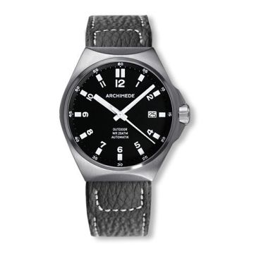 Archimede OutDoor 39 Protect Stainless Steel / Black / Leather