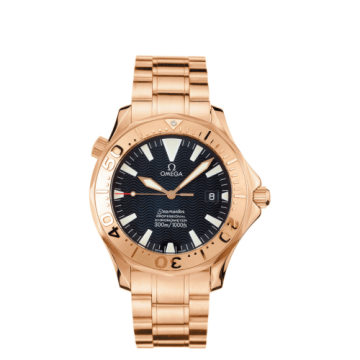 Omega Seamaster Diver 300M Automatic 41 Red Gold / Black / Bracelet