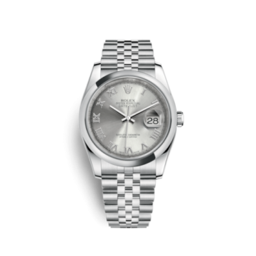 Rolex Datejust 36 Stainless Steel Domed / Jubilee / Rhodium Roman