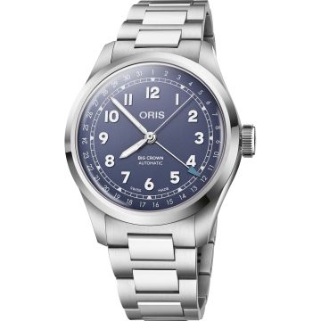 Oris Big Crown Pointer Date 40 Stainless Steel / Lilac / Bracelet