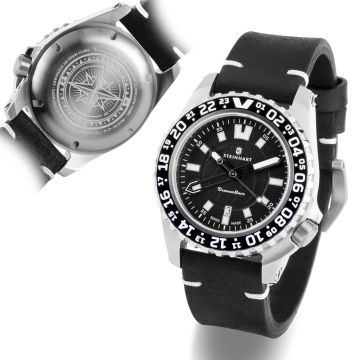 Steinhart TRAVELLER GMT black Diver Watch