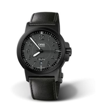 Oris BC3 Advanced Day Date DLC / Black / Leather