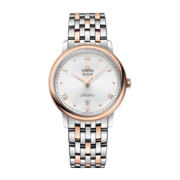 Omega De Ville Prestige Co-Axial 39.5 Stainless Steel / Red Gold / Silver Sunburst / Bracelet