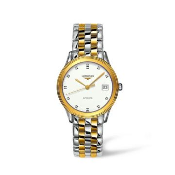 Longines Flagship 35.6 Automatic Two Tone White Diamond