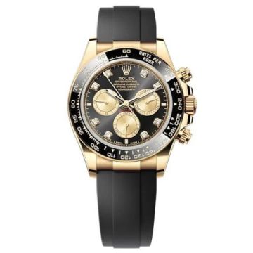 Rolex Cosmograph Daytona Yellow Gold - Cerachrom / Black - Diamond / Oysterflex