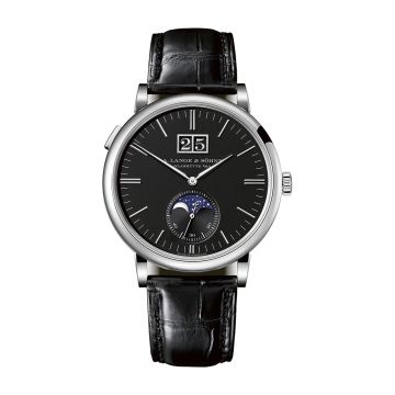 A. Lange & Söhne Saxonia Moonphase White Gold / Black