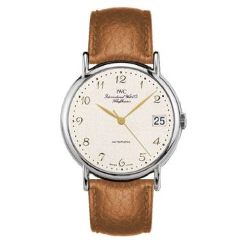 IWC Schaffhausen Portofino Automatic Stainless Steel / Silver - Breguet / Strap