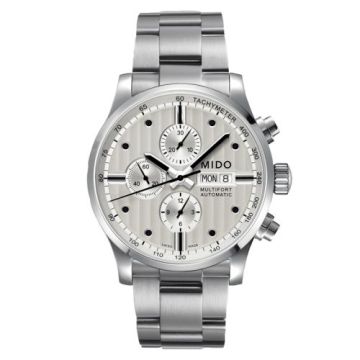 Mido Multifort Chronograph Stainless Steel / Silver / Bracelet