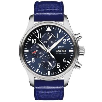 IWC Schaffhausen Pilot's Watch Chronograph Stainless Steel / Le Petit Prince / Santoni
