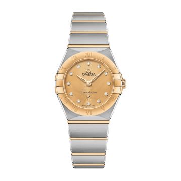 Omega Constellation Manhattan 25 Quartz Stainless Steel / Yellow Gold / Champagne - Diamond