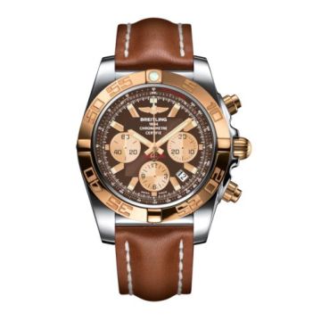 Breitling Chronomat 44 Stainless Steel / Rose Gold / Metallica Brown / Calf