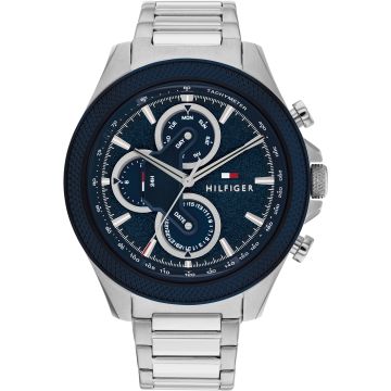 Tommy Hilfiger Clark Day Date Silver / Blue