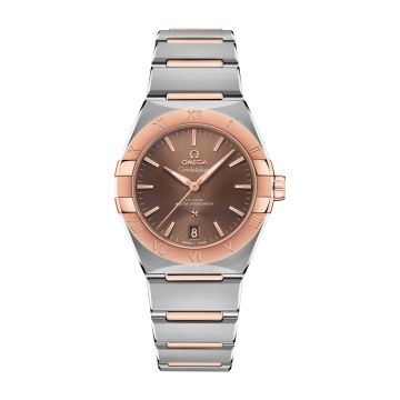 Omega Constellation Master Chronometer 36 Stainless Steel / Sedna / Brown / Bracelet
