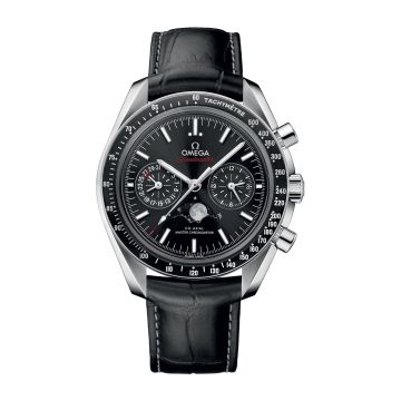 Omega Speedmaster Moonphase Chronograph Master Chronometer Stainless Steel / Black