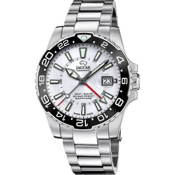 Jaguar Ceramic GMT Executive Date Silvery / White