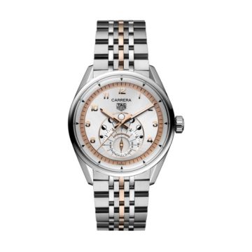 TAG Heuer Carrera Astronomer Stainless Steel - Rose Gold /  Silver  / Bracelet