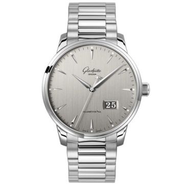Glashütte Original Senator Excellence Panorama Date Stainless Steel / Grey / Bracelet