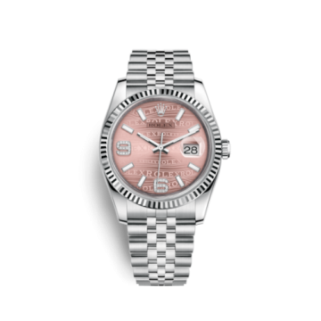 Rolex Datejust 36 Stainless Steel Fluted / Jubilee / Pink Wave