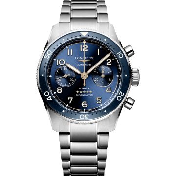 Longines Spirit Flyback 42 Stainless Steel / Blue / Bracelet
