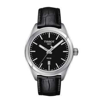 Tissot PR 100 Quartz 33 Stainless Steel / Black / Strap