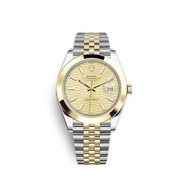 Rolex Datejust 41 Rolesor Yellow - Smooth / Jubilee / Champagne - Fluted