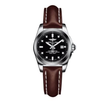 Breitling Galactic 29 Stainless Steel / Trophy Black Diamond / Calf