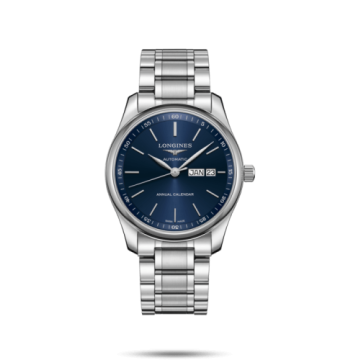 Longines Master Collection 40mm Annual Calendar Stainless Steel / Blue / Bracelet