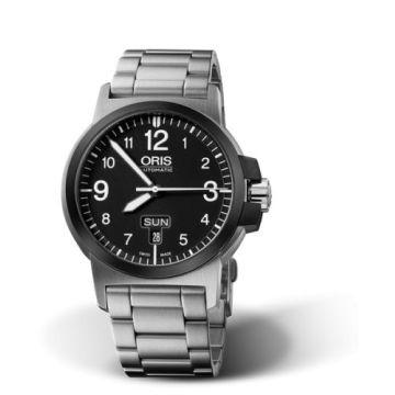 Oris BC3 Advanced Day Date Stainless Steel - DLC / Black / Bracelet