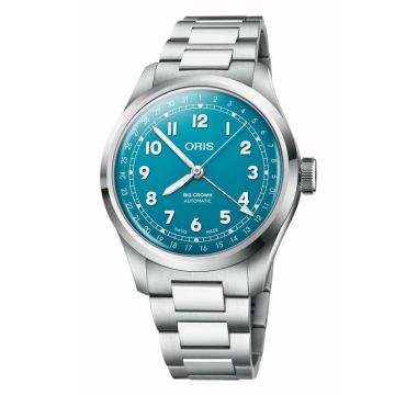 Oris Big Crown Pointer Date 40 Stainless Steel / Turquoise / Bracelet