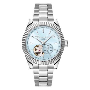 Thomas Sabo automatique en argent de 36 mm avec cadran bleu glacier