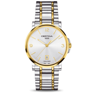 Certina DS Caimano Two Tone Silver