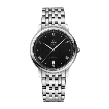 Omega De Ville Prestige Co-Axial 39.5 Stainless Steel / Vintage Black / Bracelet