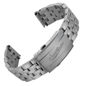 Seabrook Solid Stainless Steel Metal Bracelet Watch Strap - 22mm