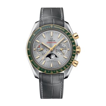 Omega Speedmaster Moonphase Chronograph Master Chronometer Stainless Steel / Yellow Gold  / Silver