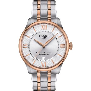 Tissot Chemin Des Tourelles Powermatic 80 39 Stainless Steel - Rose Gold / Silver / Bracelet