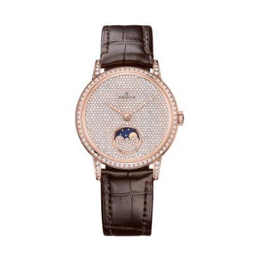 Zenith Elite Lady Moonphase Rose Gold / Diamond / Alligator