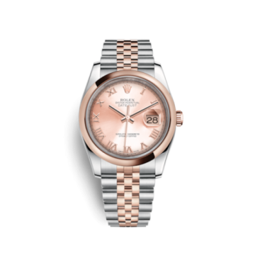 Rolex Datejust 36 Rolesor Everose Domed / Jubilee / Pink Roman