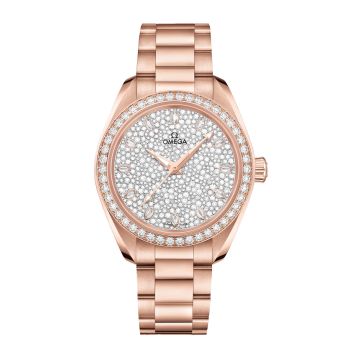 Omega Seamaster Aqua Terra 150M Master Chronometer 34 Sedna Gold / Diamond / Snow Diamond / Bracelet