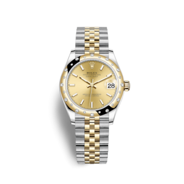 Rolex Datejust 31 Stainless Steel / Yellow Gold / Domed - Diamond / Champagne / Jubilee
