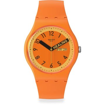 Swatch Original 41 Proudly Orange Day Date